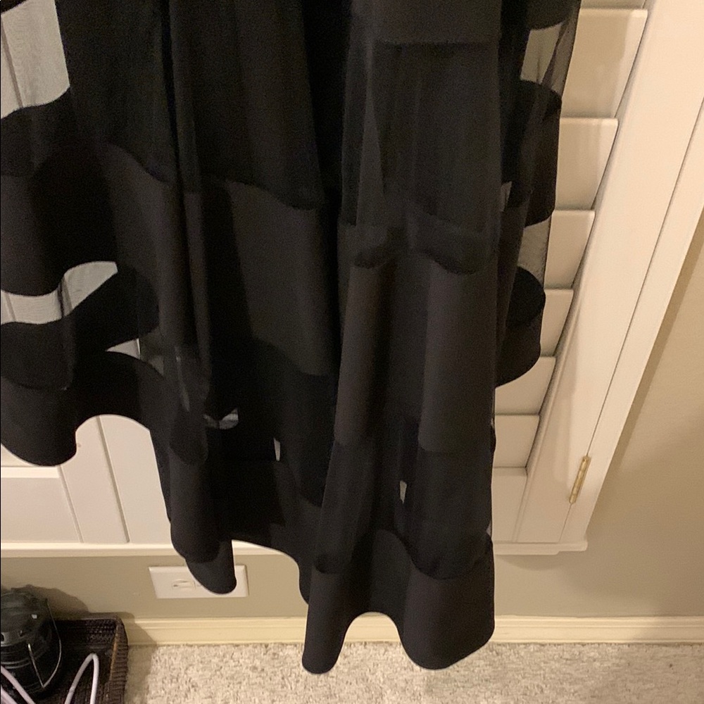 XSCAPE OFF-SHOULDER BLACK COCKTAIL DRESS - Picture 7 of 16